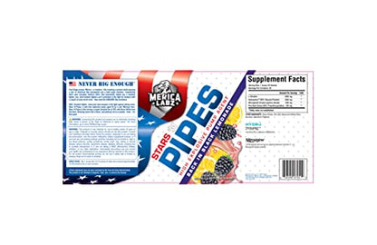 'Merica Labz Stars 'N Pipes High Explosive Pump Agent, Stimulant-Free, 6G of L-Citrulline 'Merica LabzUS supplements