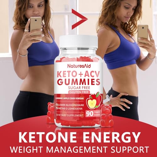 (2 Pack) 180 CT Keto Acv Gummies for Advanced Weight Loss & Belly Fat Burn - Pro Natures AidUS supplements
