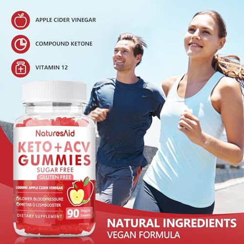(2 Pack) 180 CT Keto Acv Gummies for Advanced Weight Loss & Belly Fat Burn - Pro Natures AidUS supplements