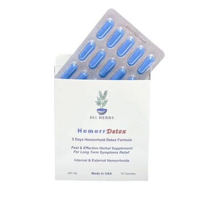 '-5-Day 15 Capsules, Fast & Long-Term Relief, Natual Herbs Formula Remedy, Address Root Causes of Hemorrhoids. 861 HERBSAu supplements