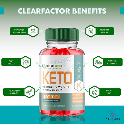 (2 Pack) Clear Factor Gummies, Clear Factor ACV Gummies, Clear Factor Gummy, Clear Factor Ark LabsUS supplements