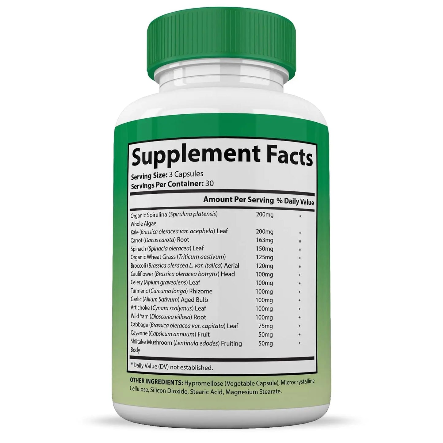 (10 Pack) Vital Fruits and Veggies Supplement Whole Food Red & Green Superfoods Non GMO Vegan Friendly 900 Veggie Capsules 10 Bottles Justified Laboratoriesnz supplements