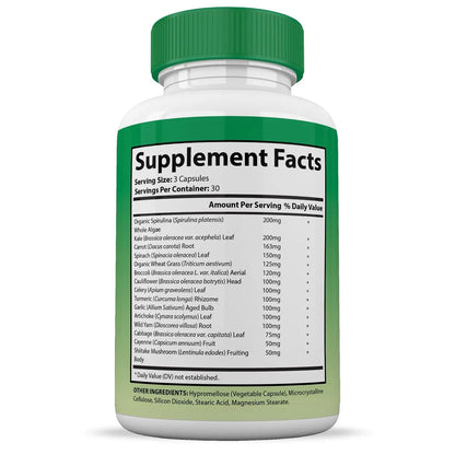 (10 Pack) Vital Fruits and Veggies Supplement Whole Food Red & Green Superfoods Non GMO Vegan Friendly 900 Veggie Capsules 10 Bottles Justified Laboratoriesnz supplements
