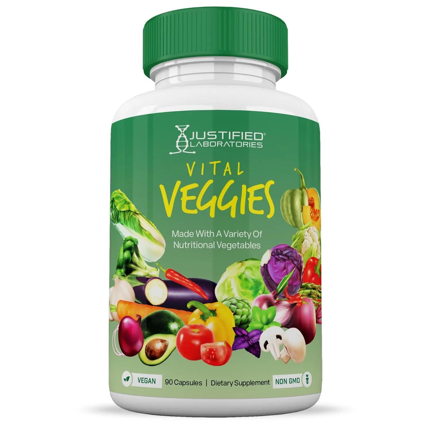 (10 Pack) Vital Fruits and Veggies Supplement Whole Food Red & Green Superfoods Non GMO Vegan Friendly 900 Veggie Capsules 10 Bottles Justified Laboratoriesnz supplements