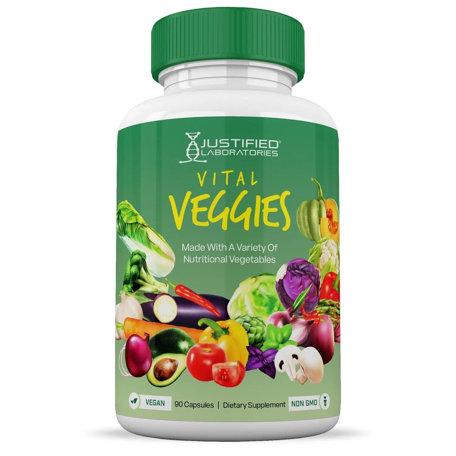 (10 Pack) Vital Fruits and Veggies Supplement Whole Food Red & Green Superfoods Non GMO Vegan Friendly 900 Veggie Capsules 10 Bottles Justified Laboratoriesnz supplements
