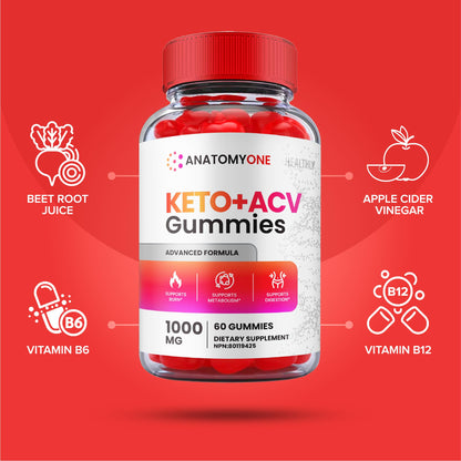 (2 Pack) Anatomy One Keto Gummies, Anatomy One Keto Acv Gummies, Anatomyone Keto HealthlyUS supplements