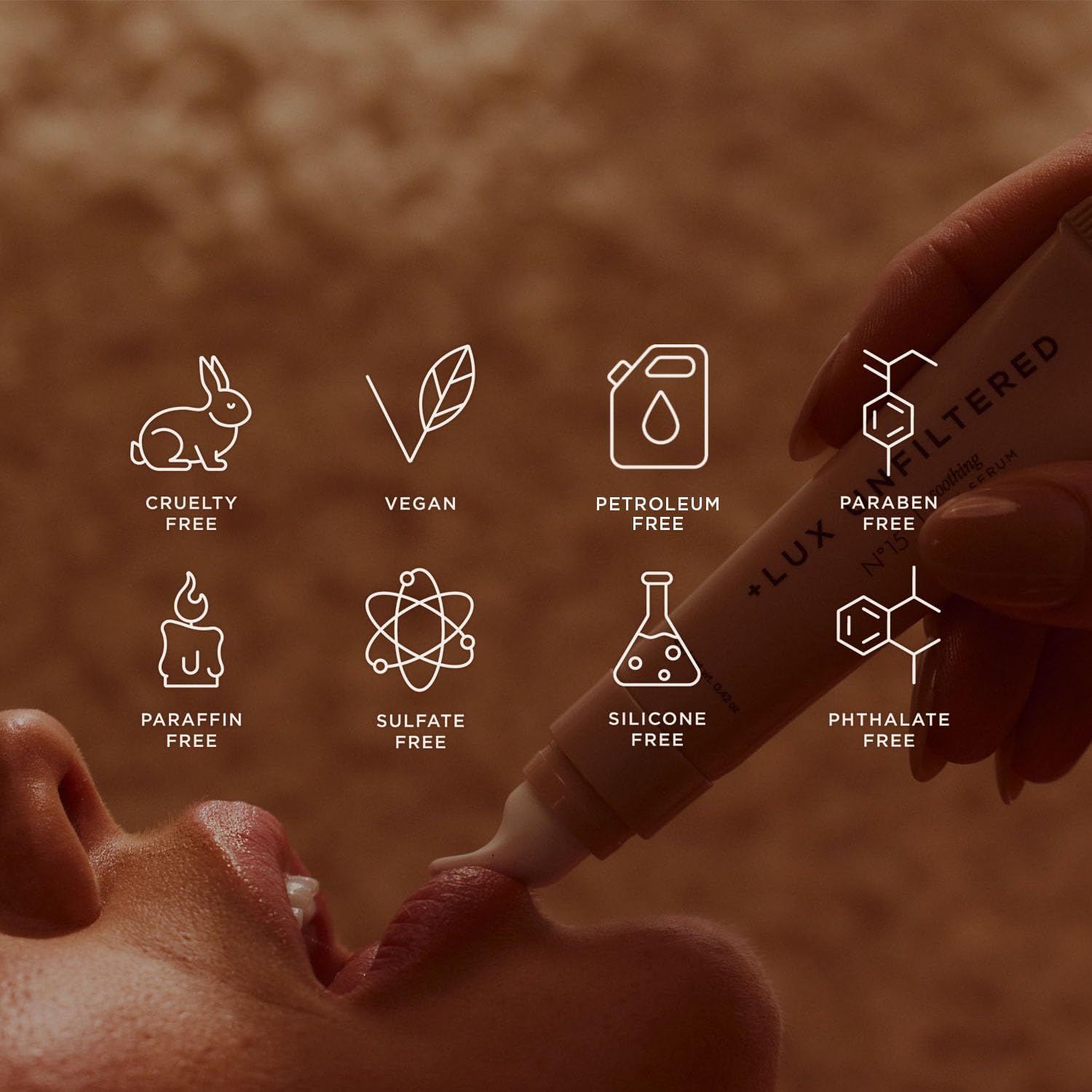 '+ Lux Unfiltered N°15 Cold Plunge Soothing Lip Serum - Hydrating Lip Balm - Hyaluronic Acid, Squalane & Shea Butter - Cooling Touch Applicator - Fragrance Free, Petroleum Free, Vegan '+ Lux UnfilteredAu supplements