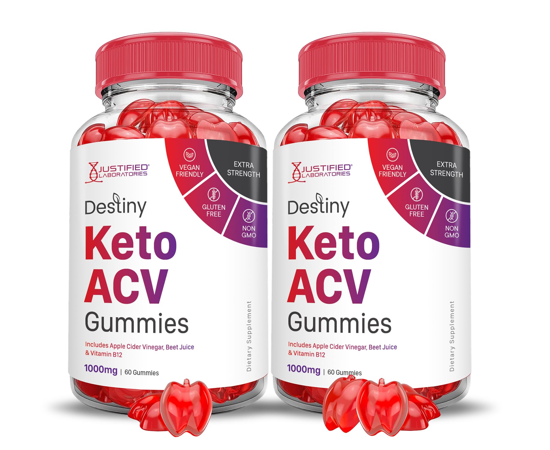 (2 Pack) Destiny Keto ACV Gummies Advanced Formula 1000MG Destiny Keto Gummies Justified LaboratoriesUS supplements