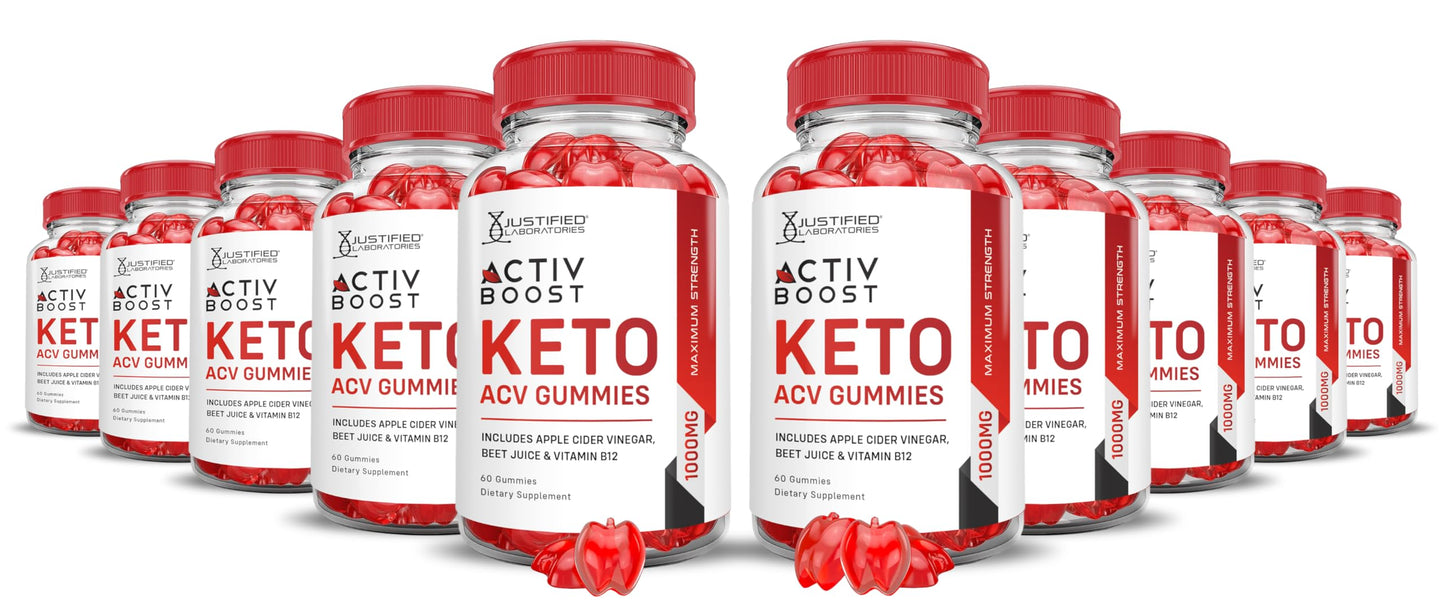 (10 Pack) Activboost Keto ACV Gummies Advanced Formula 1000MG Active Boost Keto Justified LaboratoriesUS supplements