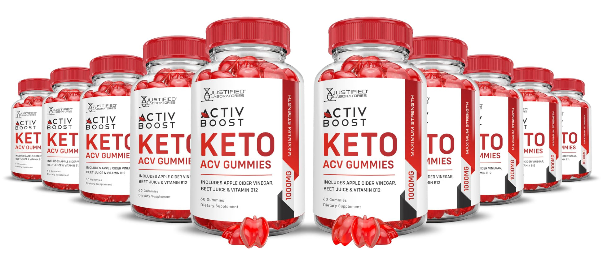 (10 Pack) Activboost Keto ACV Gummies Advanced Formula 1000MG Active Boost Keto Justified LaboratoriesUS supplements